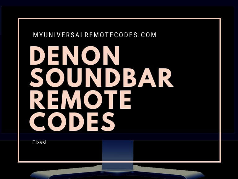 Denon Soundbar Remote Codes My Universal Remote Tips And Codes