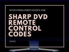 Sharp DVD Remote Control Codes