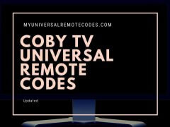 Coby TV Universal Remote codes