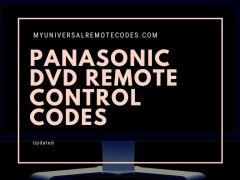 Panasonic DVD Remote Control Codes