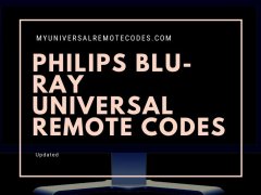 Philips Blu-Ray Universal Remote Codes