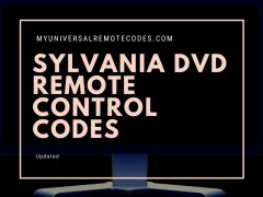 Sylvania DVD Remote Control Codes