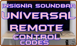 insignia remote universal control codes