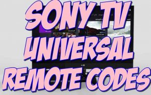 spectrum tv codes for sony