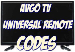 Avgo TV Universal Remote Codes