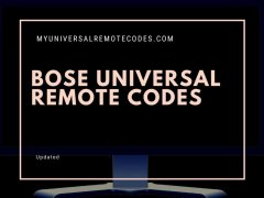 Bose Universal Remote Codes