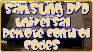 Samsung DVD Universal Remote codes