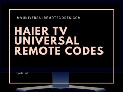 Haier TV Universal Remote codes