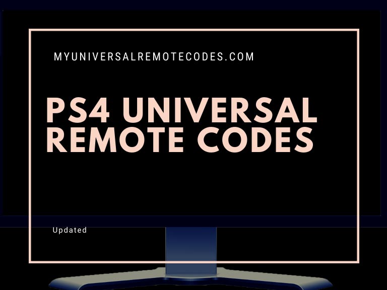 PS4 Universal Remote Codes