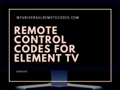 Remote Control Codes For Element Tv