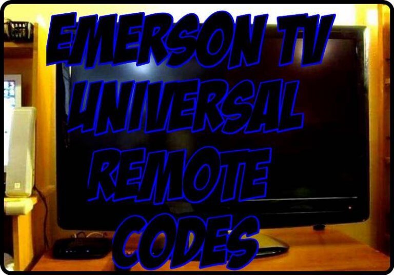 Emerson TV Universal Remote Codes Programming Tips