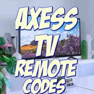 axess tv remote control codes