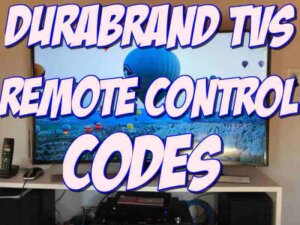 Durabrand TV Remote Control Codes