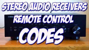 Stereo Audio Receivers Remote Control Codes