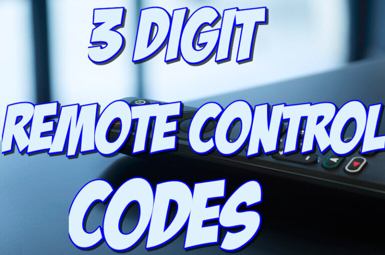 3 Digit Remote Codes for TV - Universal Remote Codes