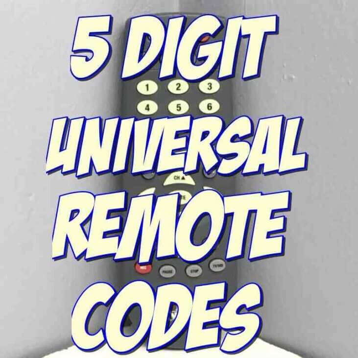 5 Digit Remote Codes for TV Universal Remote Codes