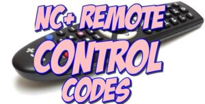 nc+ universal remote codes