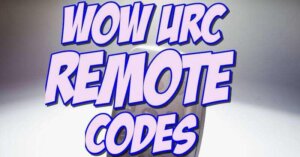 wow urc remote codes