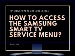 samsung tv service menu