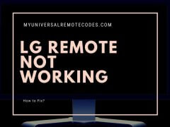 LG remote not working