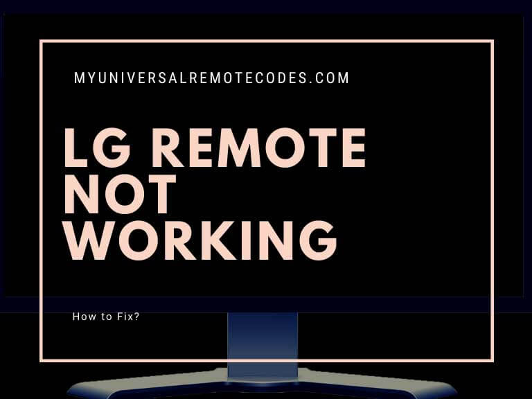 LG remote not working