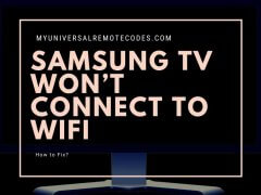 Samsung TV Won’t Connect To WiFi
