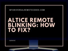 Altice Remote Blinking