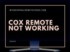 Cox Remote Not Working