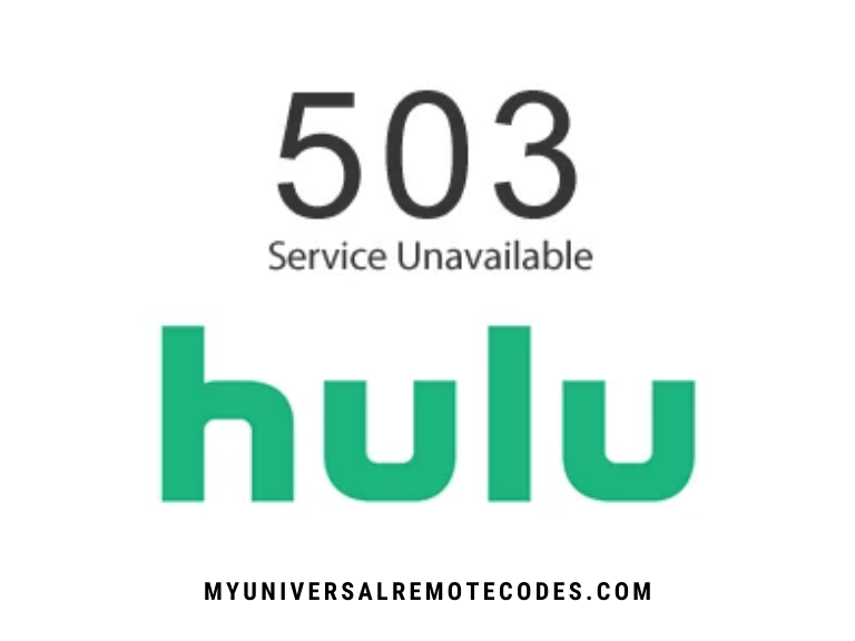 Hulu Error Code 503