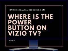 Power Button on Vizio TV