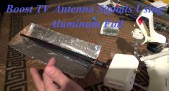 boost tv antenna signal aluminum foil