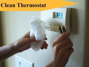 clean thermostat