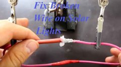 how to fix broken wire on solar lights