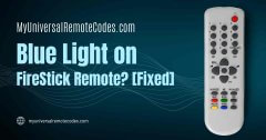 blue light on firestick remote