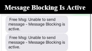 message blocking is active