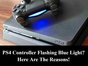 ps4 controller flashing blue