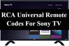 rca universal remote codes for sony tv