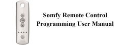 somfy remote programming