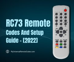 rc73 remote codes