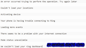 Error Messages of Ring