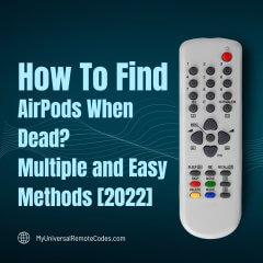 how to find airpods when dead