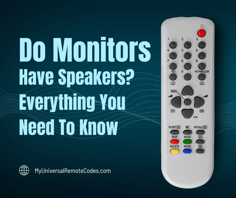 Do Monitors Have Speakers