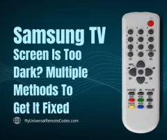 Samsung TV Screen Too Dark