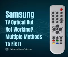 Samsung TV Optical Out Not Working