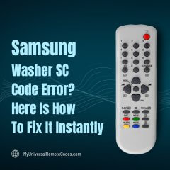 Samsung Washer SC Code Error