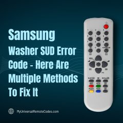 Samsung Washer SUD Error Code