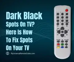 Dark black Spots On TV