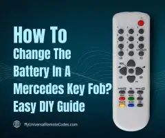 How To Change The Battery In A Mercedes Key Fob